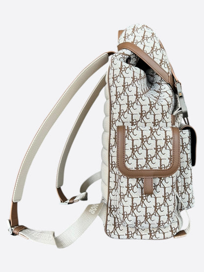Dior Cactus Jack Beige & Brown Oblique Hit The Road Backpack