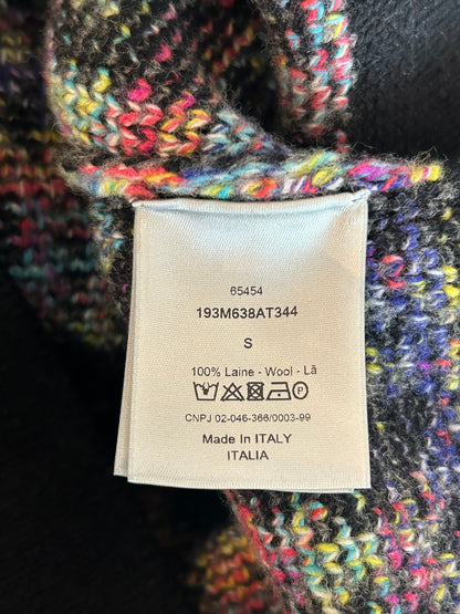 Dior Black Multicolor Oblique Wool Sweater