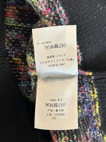 Dior Black Multicolor Oblique Wool Sweater