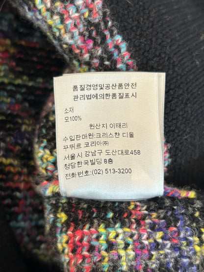 Dior Black Multicolor Oblique Wool Sweater