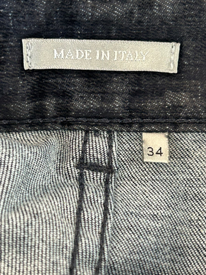 Dior Dark Blue Oblique Slim Jeans