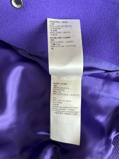 Louis Vuitton Purple & White Frog Varsity Jacket