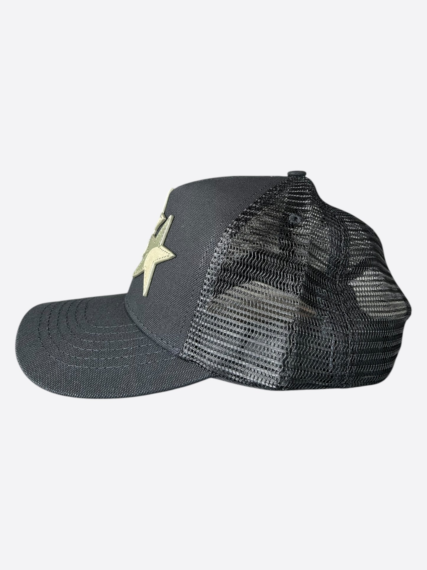 Amiri Black & Camouflage Triple Star Trucker Hat