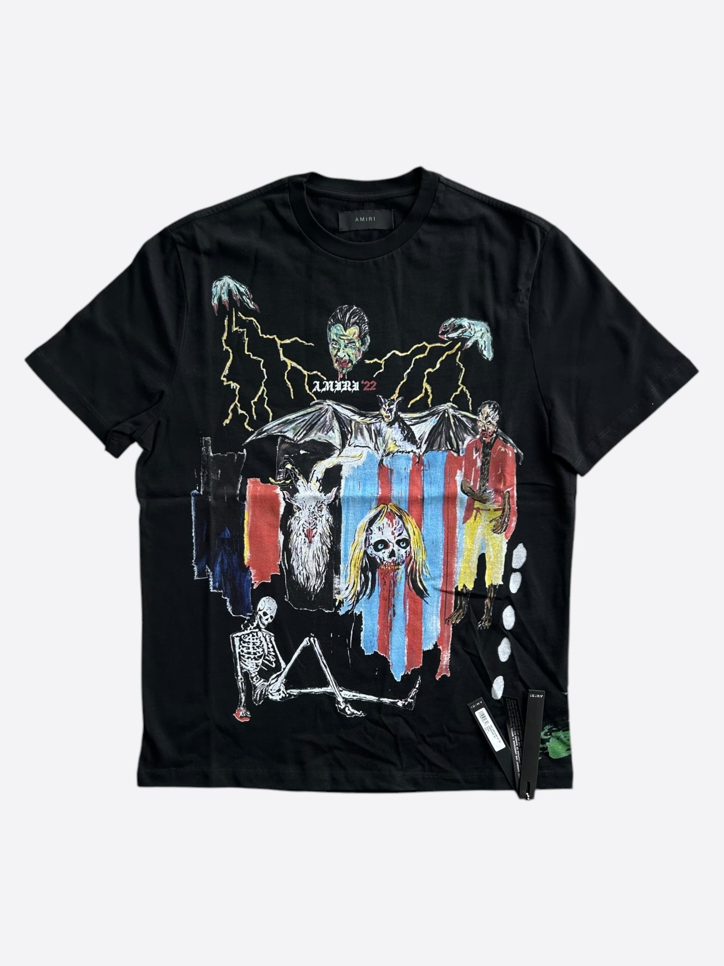 Amiri Wes Lang Black Blood T-Shirt