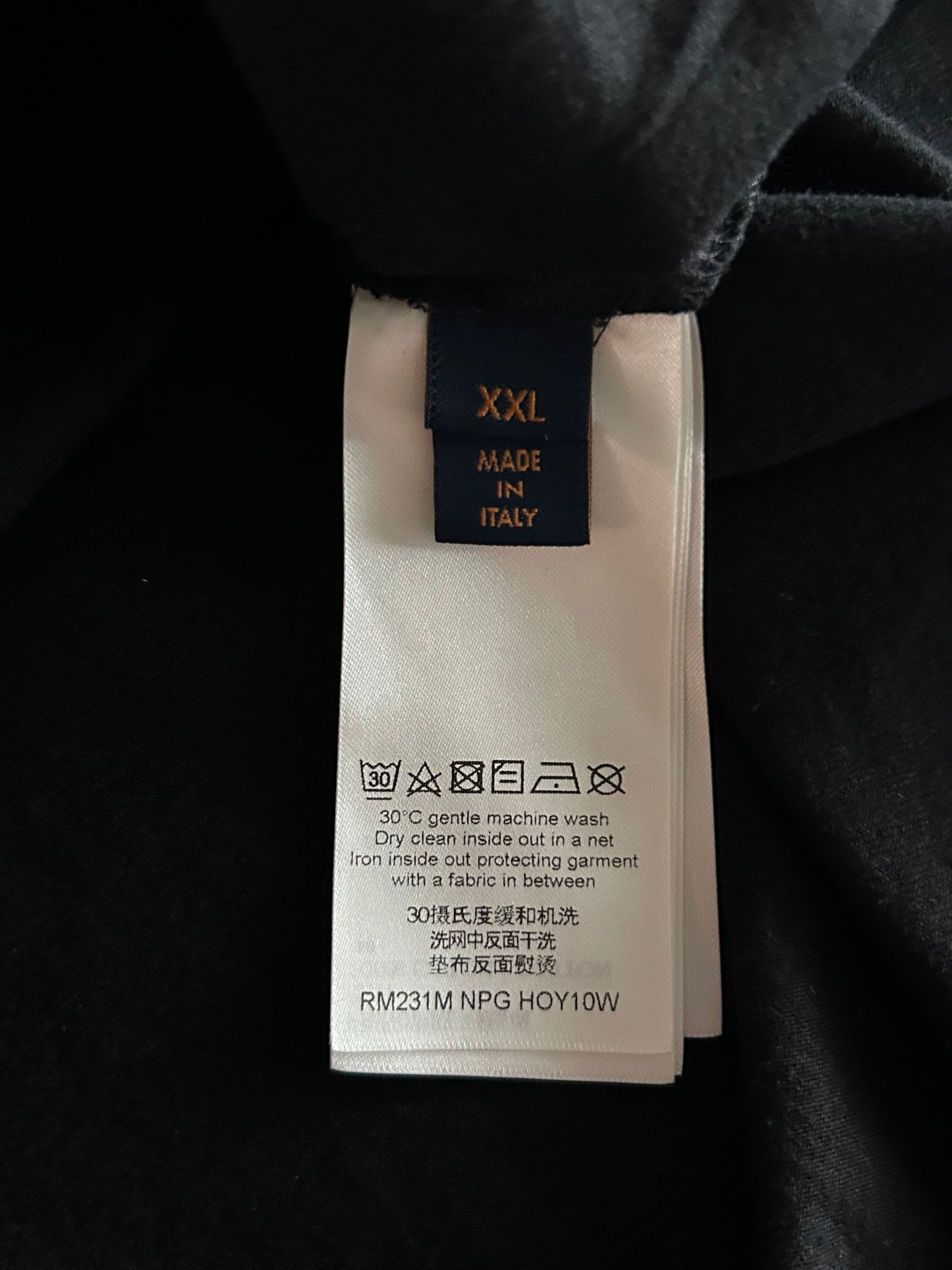 Louis Vuitton Black & White Vuittons Graphic T-Shirt