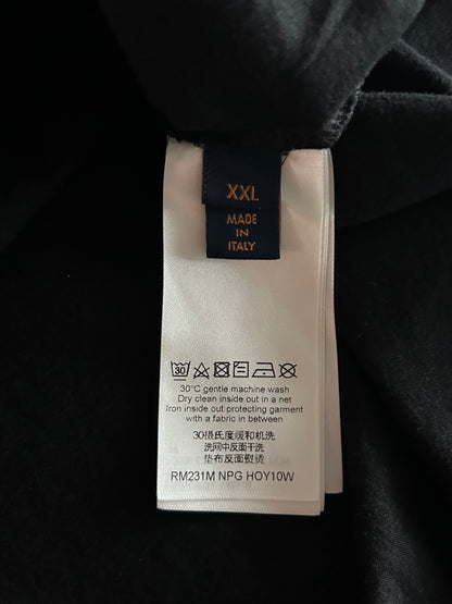 Louis Vuitton Black & White Vuittons Graphic T-Shirt