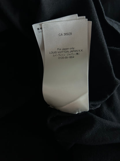 Louis Vuitton Black & White Vuittons Graphic T-Shirt