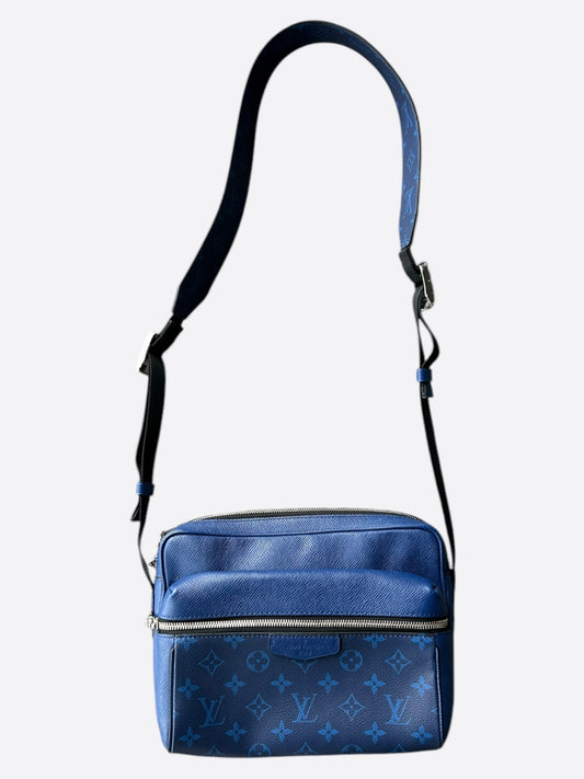 Louis Vuitton Blue Taigarama Monogram Outdoor Messenger Bag