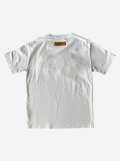 Louis Vuitton White Graffiti Logo Embroidered T-Shirt