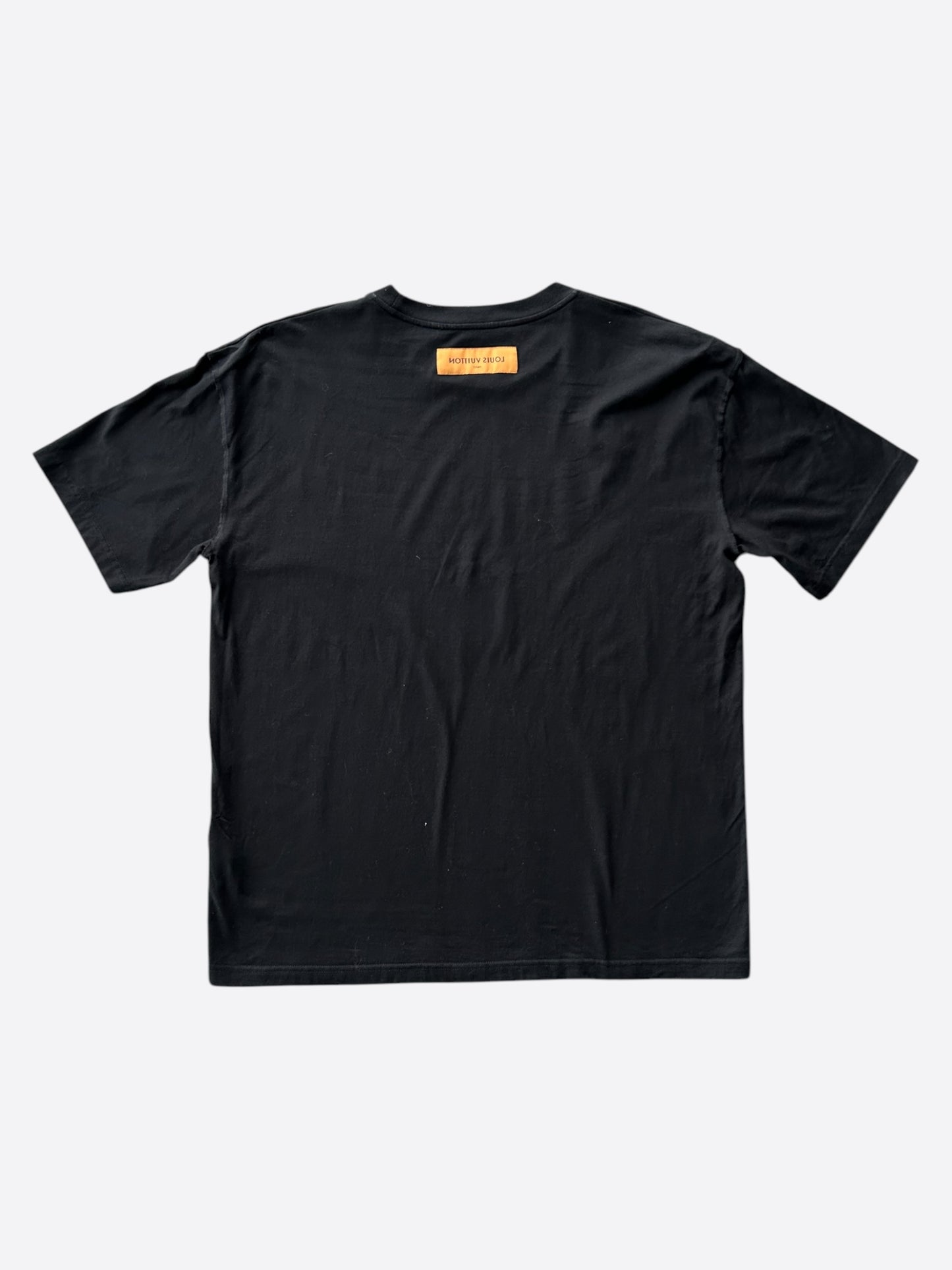 Louis Vuitton Black & White Vuittons Graphic T-Shirt