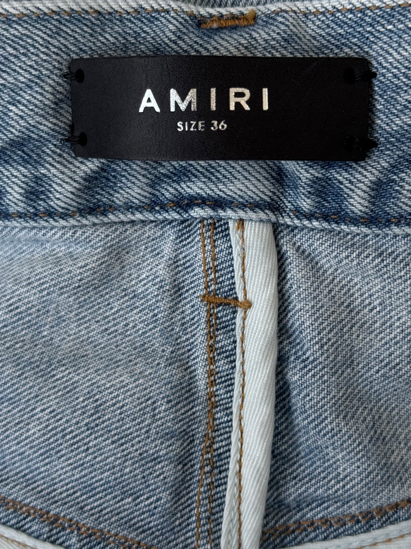 Amiri Light Vintage Paint Splatter Bermuda Shorts