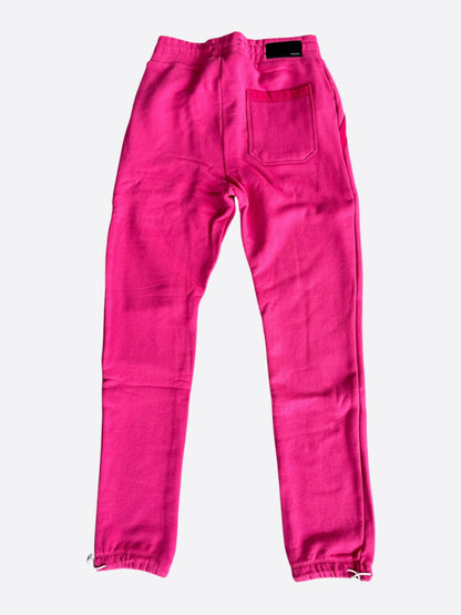 Amiri Pink & White Core Logo Sweatpants