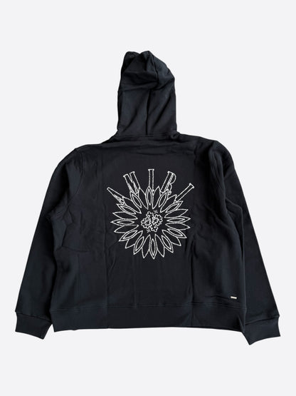 Amiri Black & Crystal Stick Poke Logo Hoodie