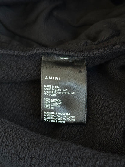 Amiri Black & White Cherub Logo Crystal Sweatpants