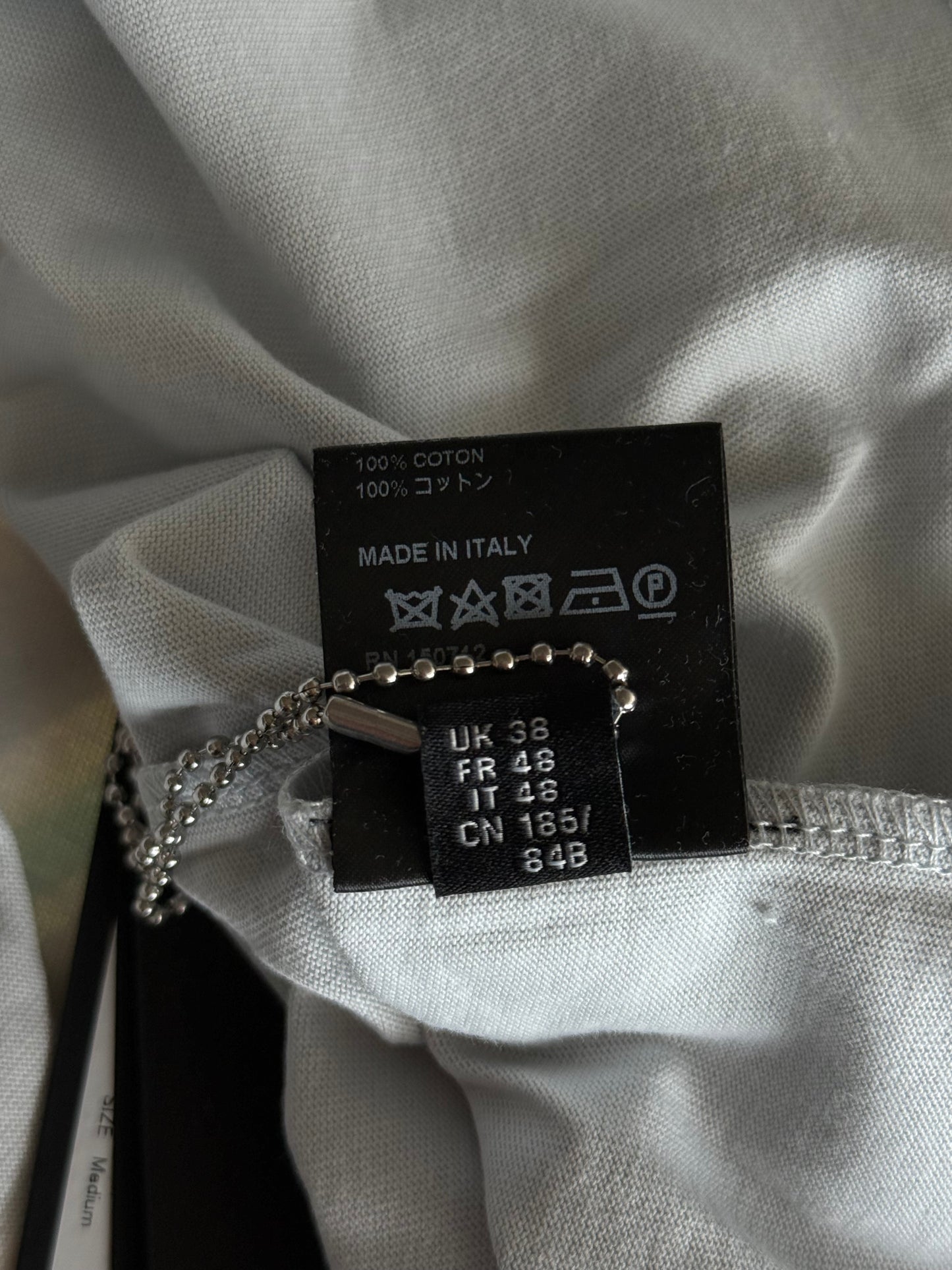 Amiri Grey Dawn Baroque Logo T-Shirt