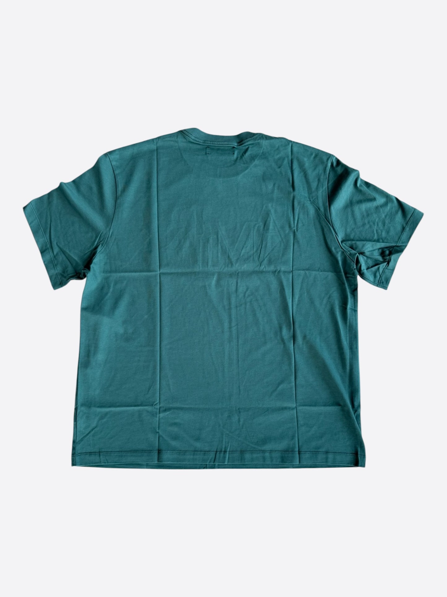 Amiri Green & White Staggered Logo T-Shirt