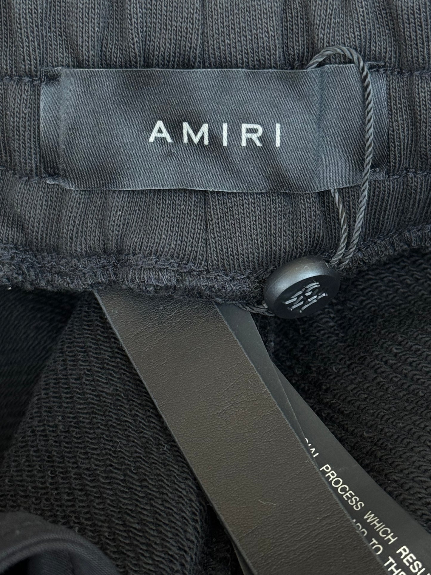 Amiri Black & White Baroque Logo Sweatpants