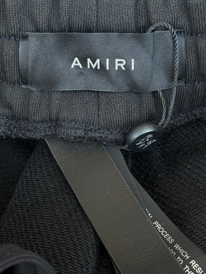 Amiri Black & White Baroque Logo Sweatpants