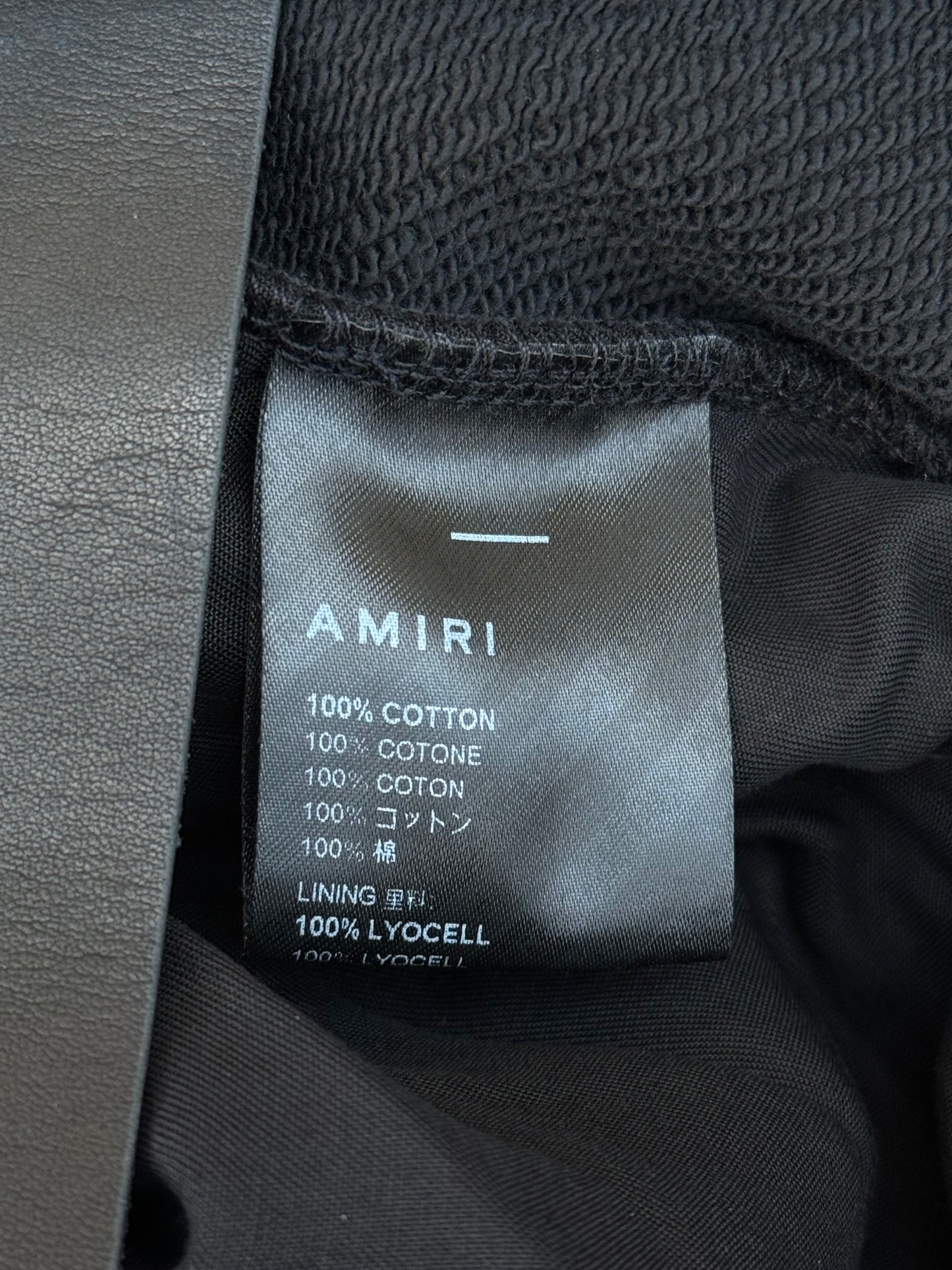 Amiri Black & White Baroque Logo Sweatpants