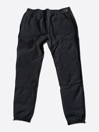 Amiri Black & Lime MA Logo Sweatpants