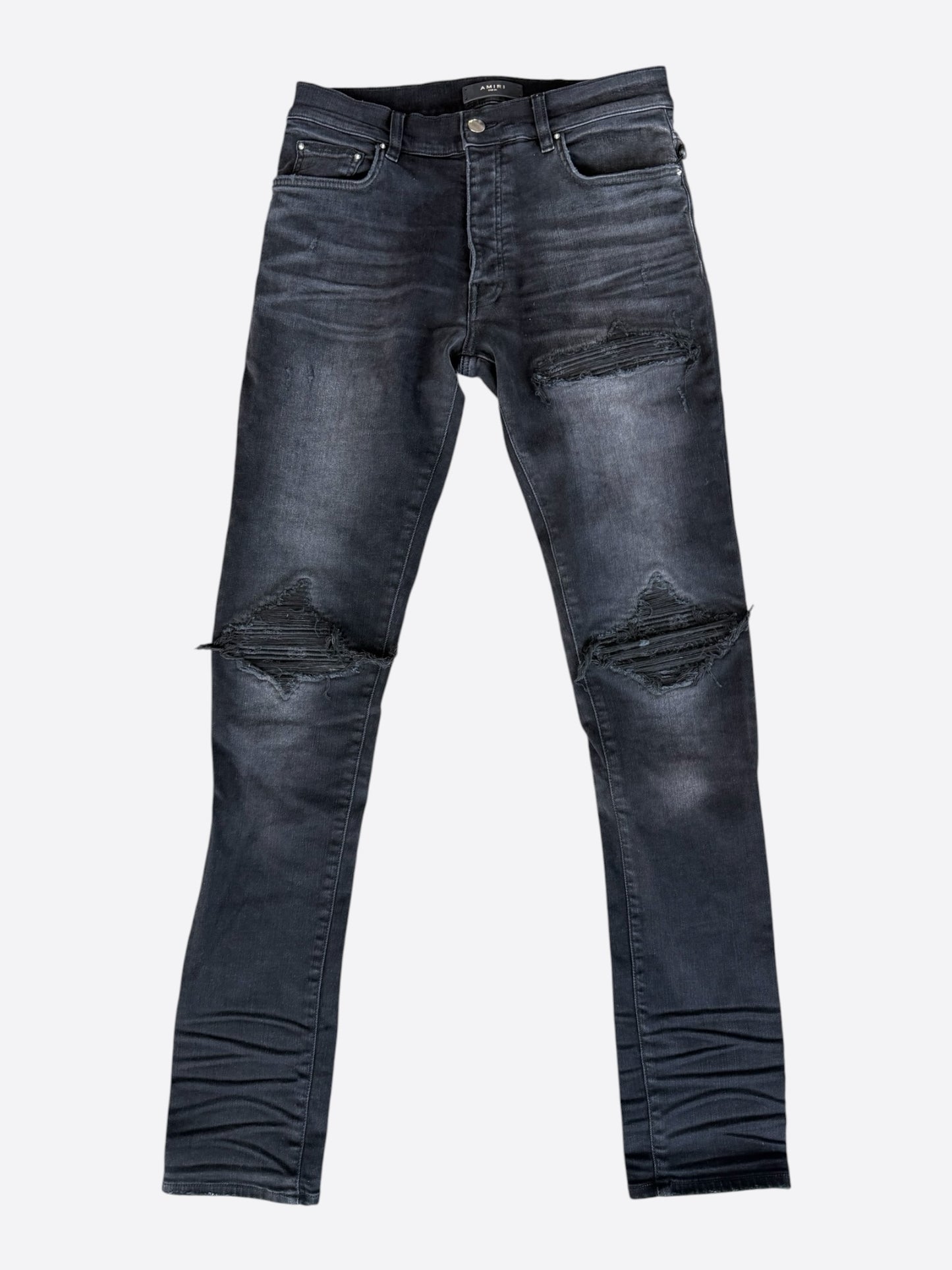 Amiri Vintage Black Bandana Patch MX1 Jeans