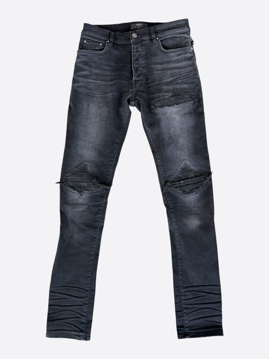 Amiri Vintage Black Bandana Patch MX1 Jeans