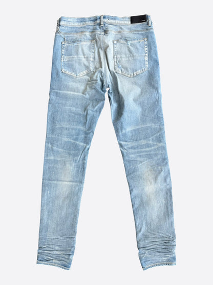 Amiri Clay Indigo & Pink Tie-Dye Patch Thrasher Jeans