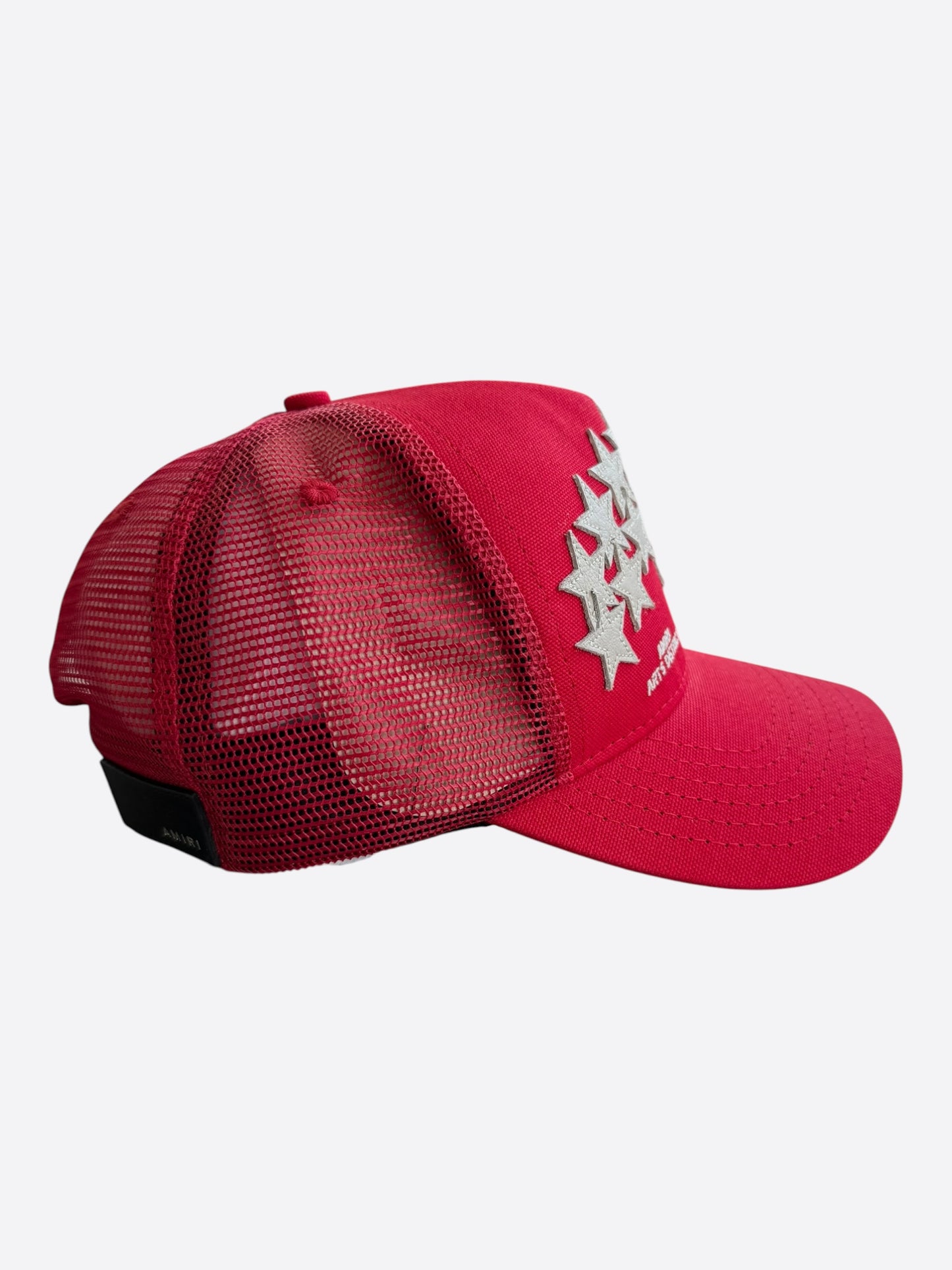 Amiri Red & White Stars Trucker Hat