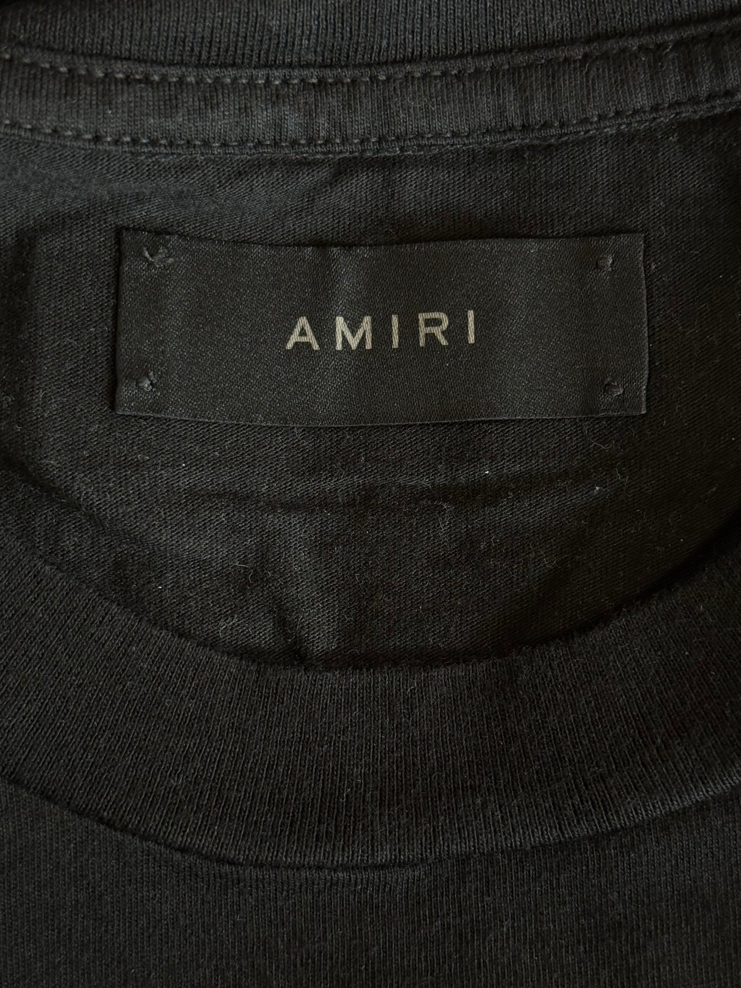 Amiri Black & Rainbow Logo T-Shirt