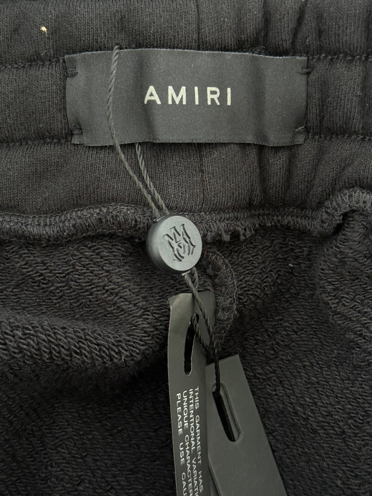 Amiri Black & Lime MA Logo Sweatpants