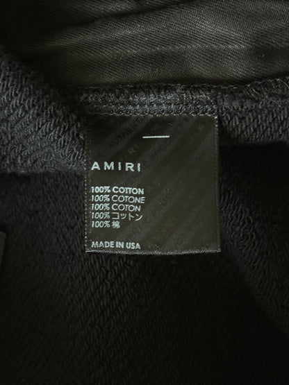 Amiri Black & Lime MA Logo Sweatpants