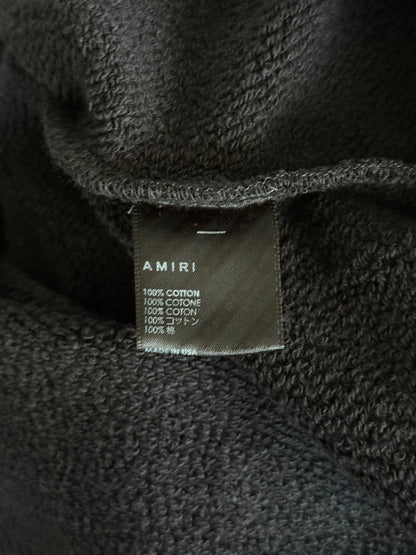 Amiri Black & Crystal Stick Poke Logo Hoodie