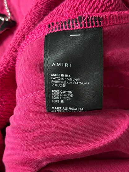 Amiri Pink & White Core Logo Sweatpants