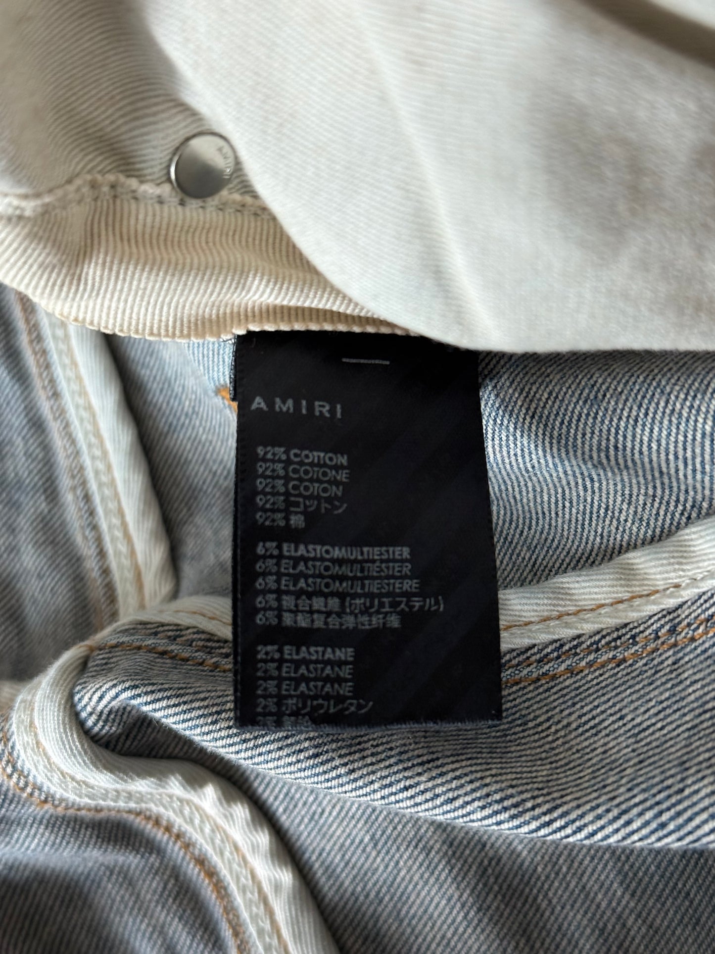 Amiri Vintage Indigo & MA Logo Patch MX1 Jeans