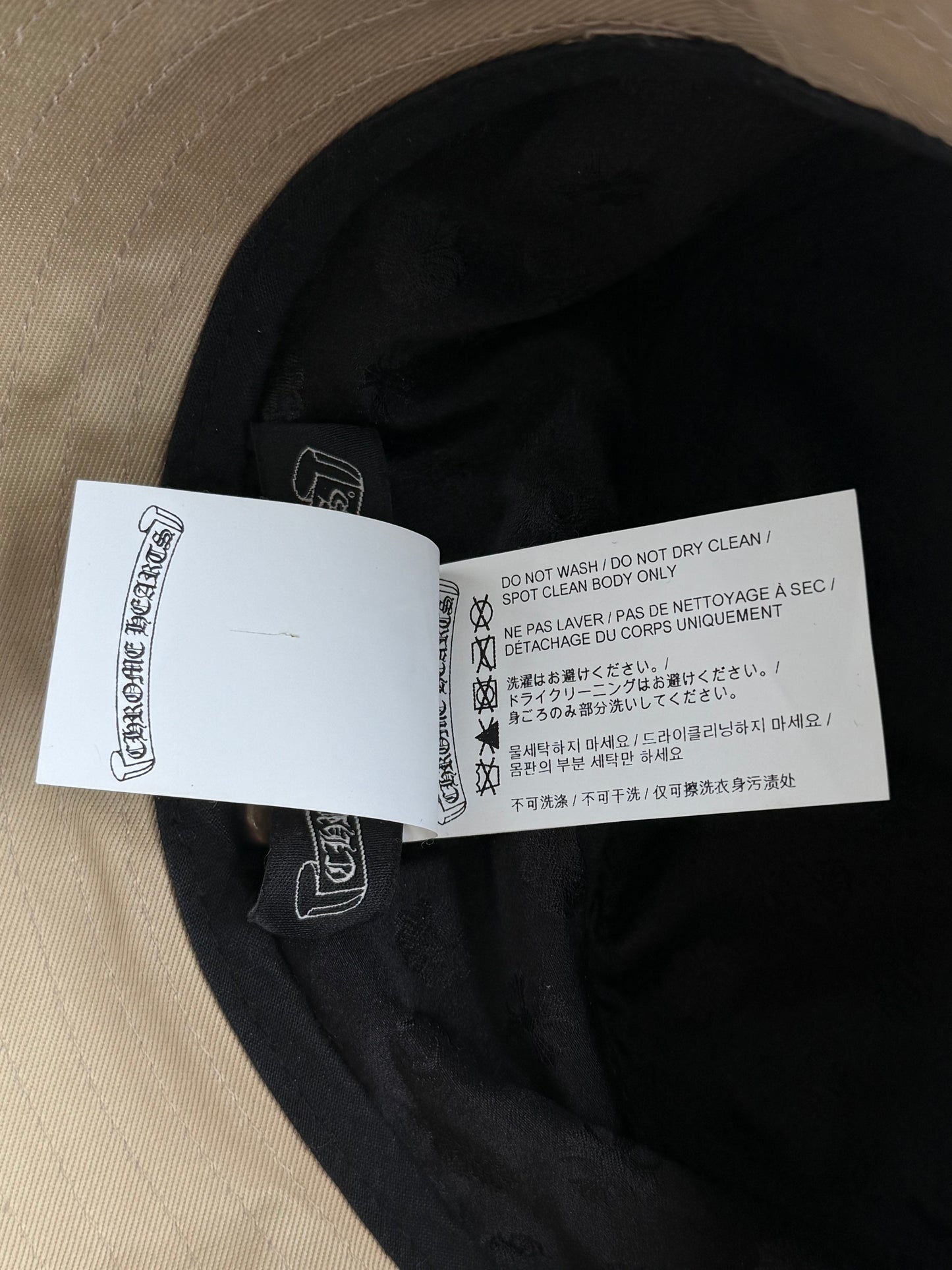 Chrome Hearts Matty Boy Beige 99 Eyes Bucket Hat