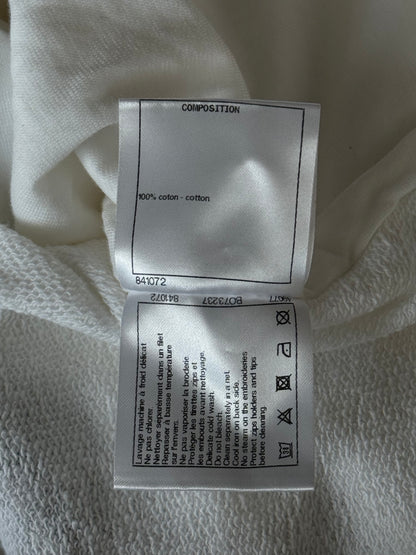 Chanel White & Black Graffiti Graphic Zip Up Hoodie