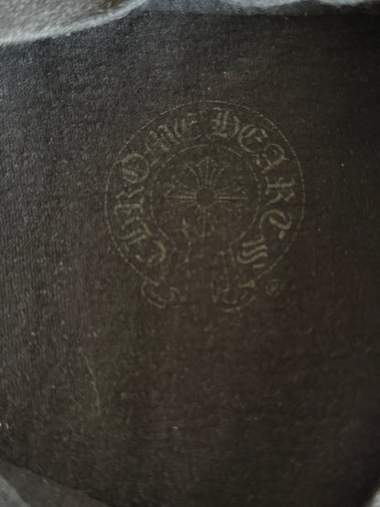 Chrome Hearts Black Leather Triple Cross T-Shirt