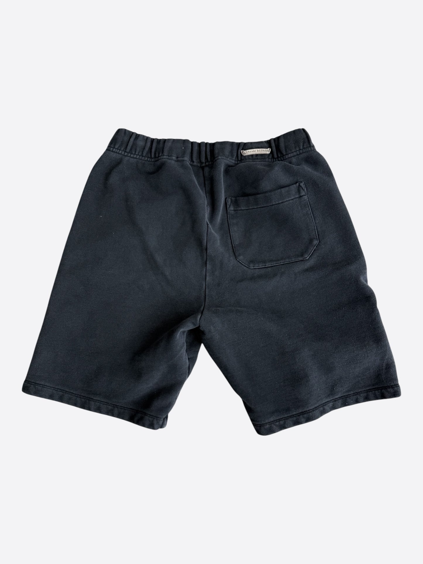 Chrome Hearts Black & White Triple Cross Embroidered Shorts