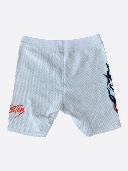 Chrome Hearts Matty Boy White Sinister Thermal Biker Women's Shorts