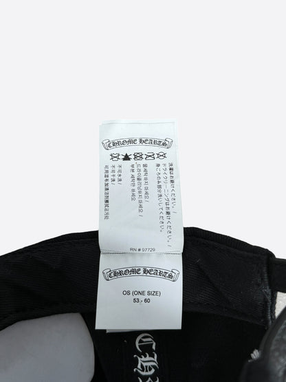 Chrome Hearts Matty Boy Black Embroidered Chomper Hat