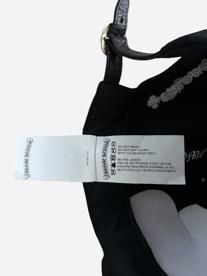 Chrome Hearts Matty Boy Black Embroidered Chomper Hat