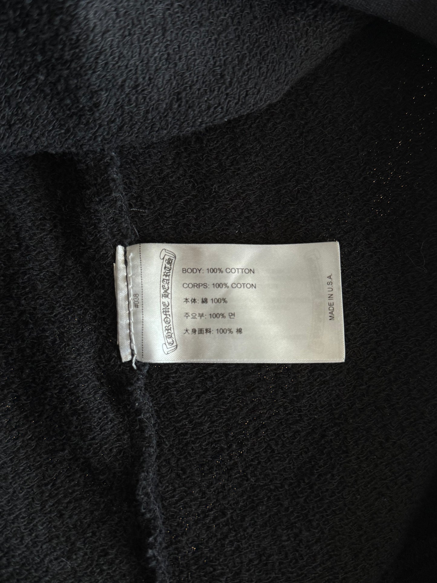 Chrome Hearts Black Matty Boy Stay Fast Hoodie