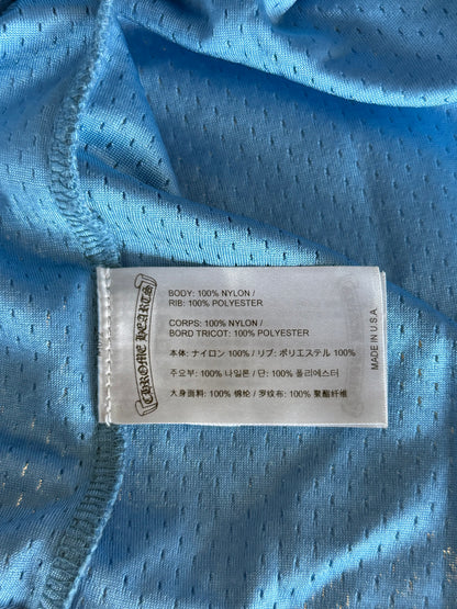 Chrome Hearts Blue & White Logo Mesh Jersey