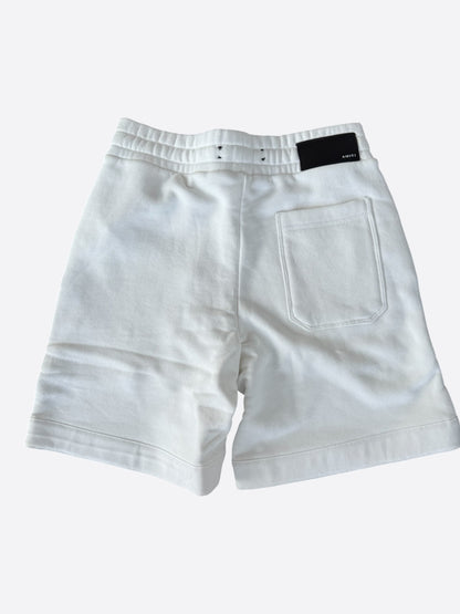 Amiri White & Black Core Logo Shorts