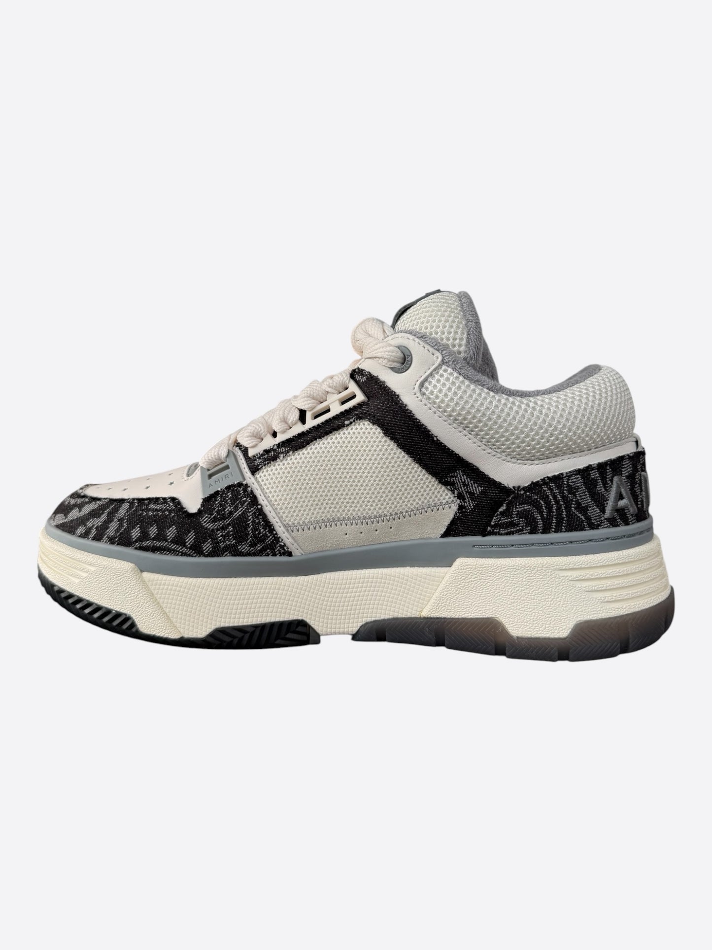 Amiri White & Black Bandana Denim MA-1 Sneakers