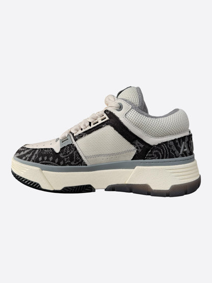 Amiri White & Black Bandana Denim MA-1 Sneakers