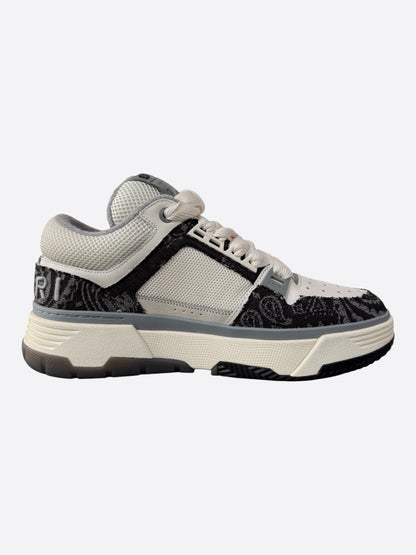 Amiri White & Black Bandana Denim MA-1 Sneakers