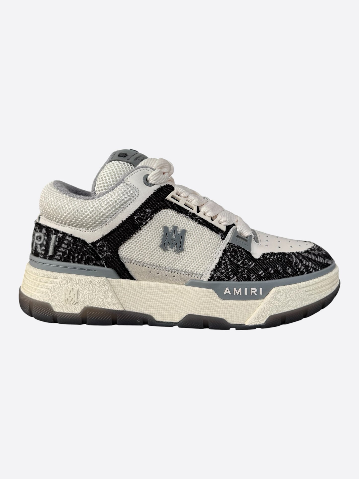 Amiri White & Black Bandana Denim MA-1 Sneakers