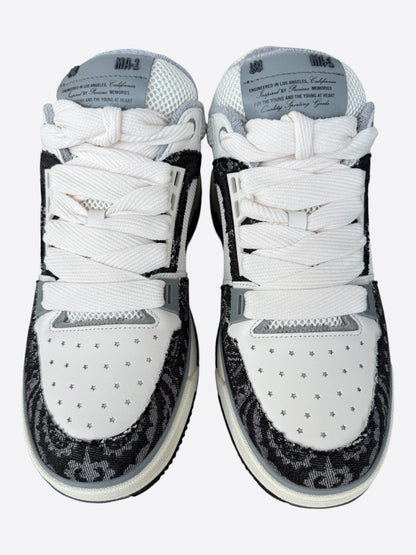 Amiri White & Black Bandana Denim MA-1 Sneakers
