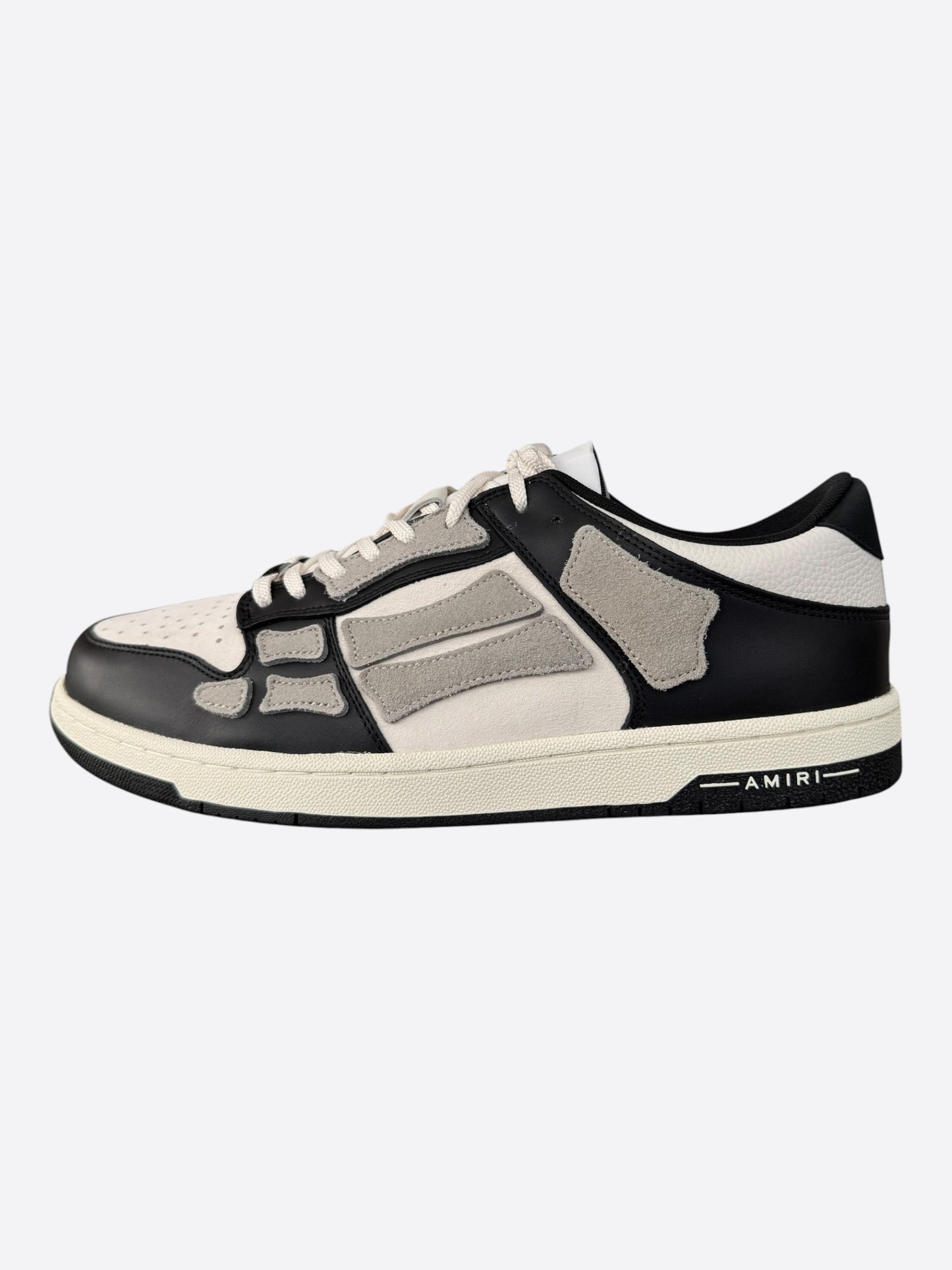 Amiri Black & White Skeleton Low Top Sneakers